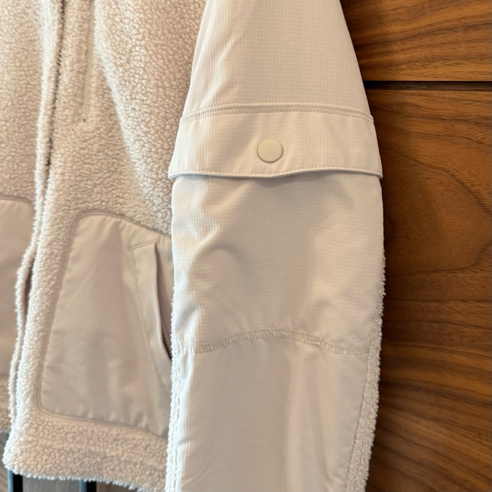FLX Cream Mixed-Media Boucle Women's Jacket - Sz M - Picture 4 of 6